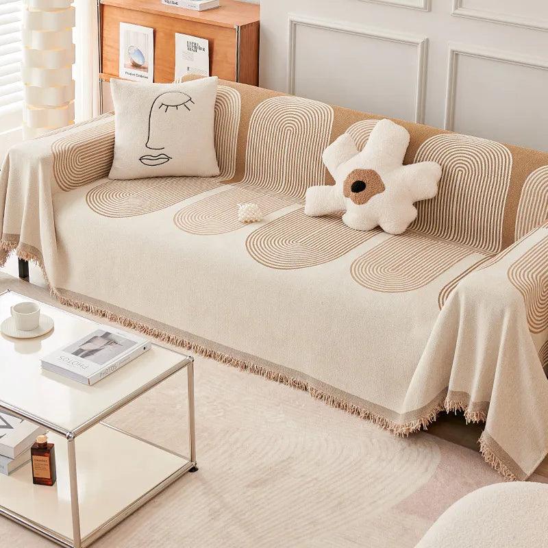 Double-Sided Chenille Couch Slipcovers for Ultimate Comfort